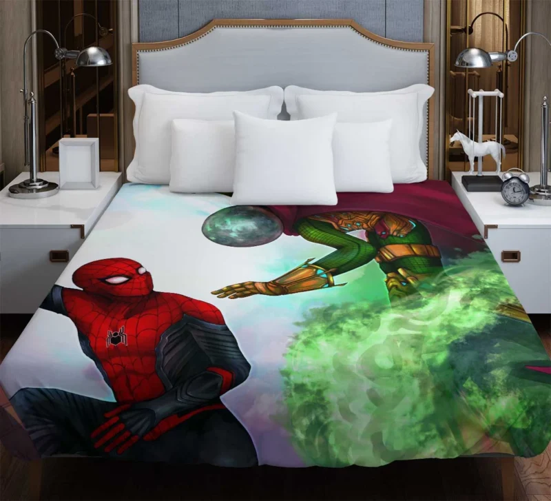 Spider-Man: Far From Home - Battling Mysterio Duvet Cover