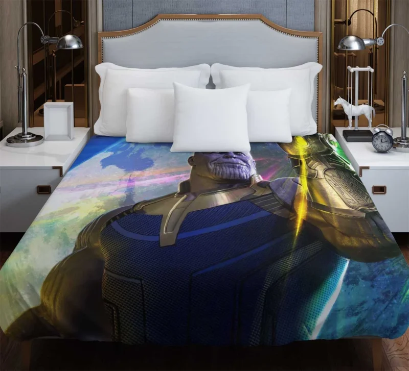 Thanos: The Mighty Villain in Avengers: Infinity War Duvet Cover