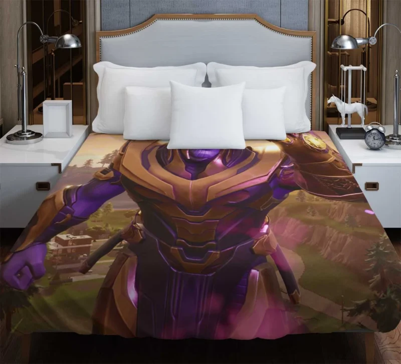 Thanos in Fortnite: The Mad Titan Arrival Duvet Cover