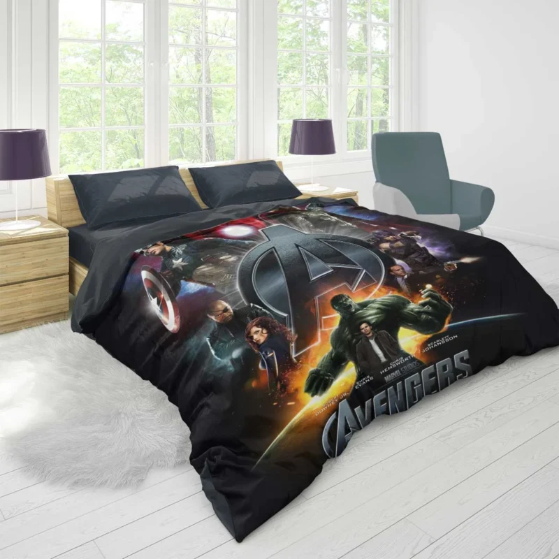 The Avengers Movie: Earth Mightiest Heroes Unite Duvet Cover
