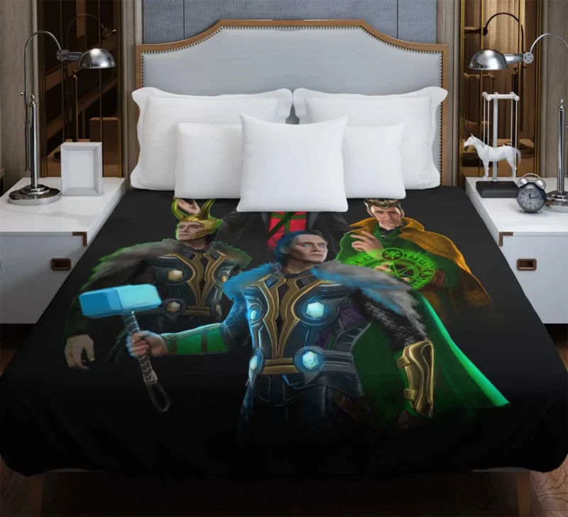 The Council of Loki in Loki: Agent of Asgard Duvet Cover