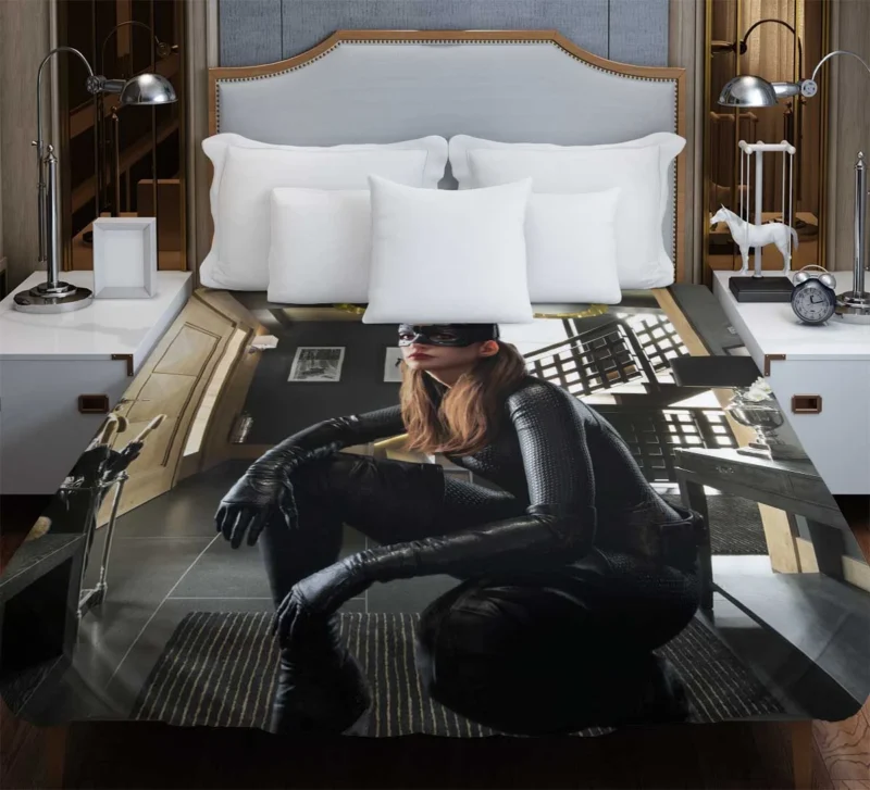 The Dark Knight Rises: Anne Hathaway as Catwoman Duvet Cover