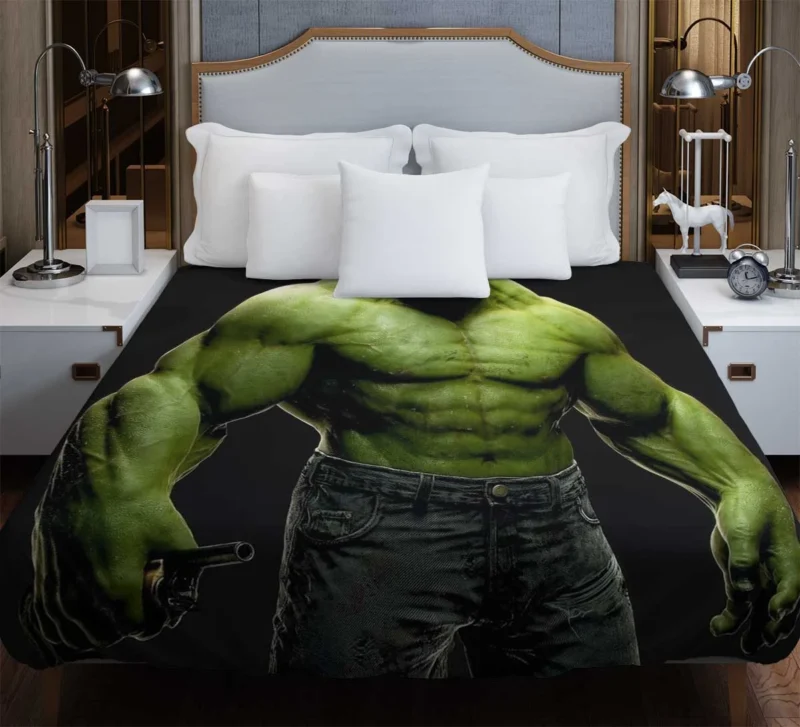 The Green Marvel Hero: Hulk Duvet Cover