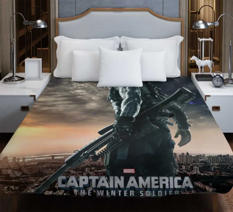 The Winter Soldier: Captain America Rival Duvet Cover