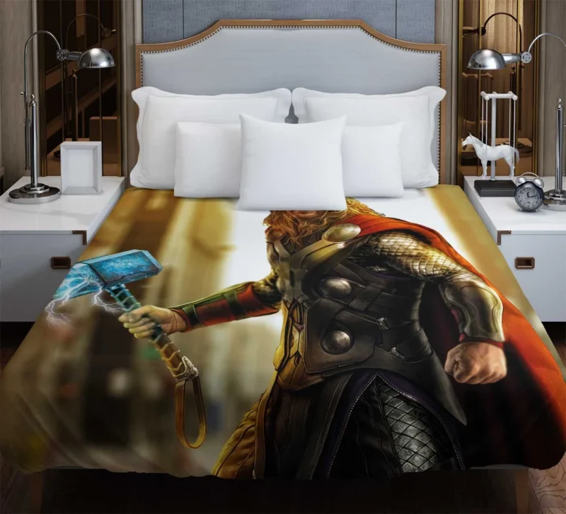Thor in Avengers: Age of Ultron Duvet Cover
