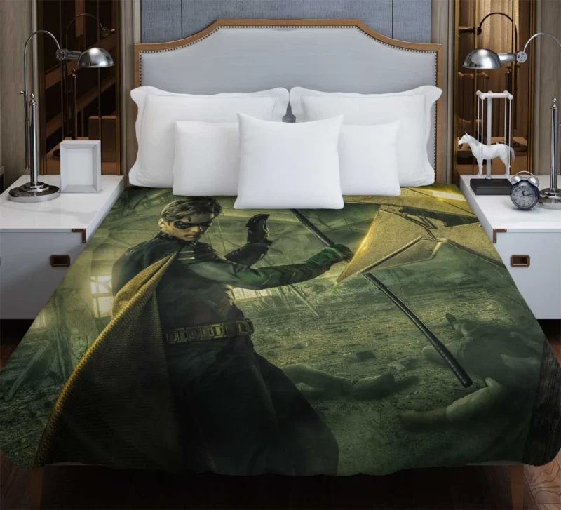 Titans TV Show: Dick Grayson Takes on the Mantle of Robin Duvet Cover