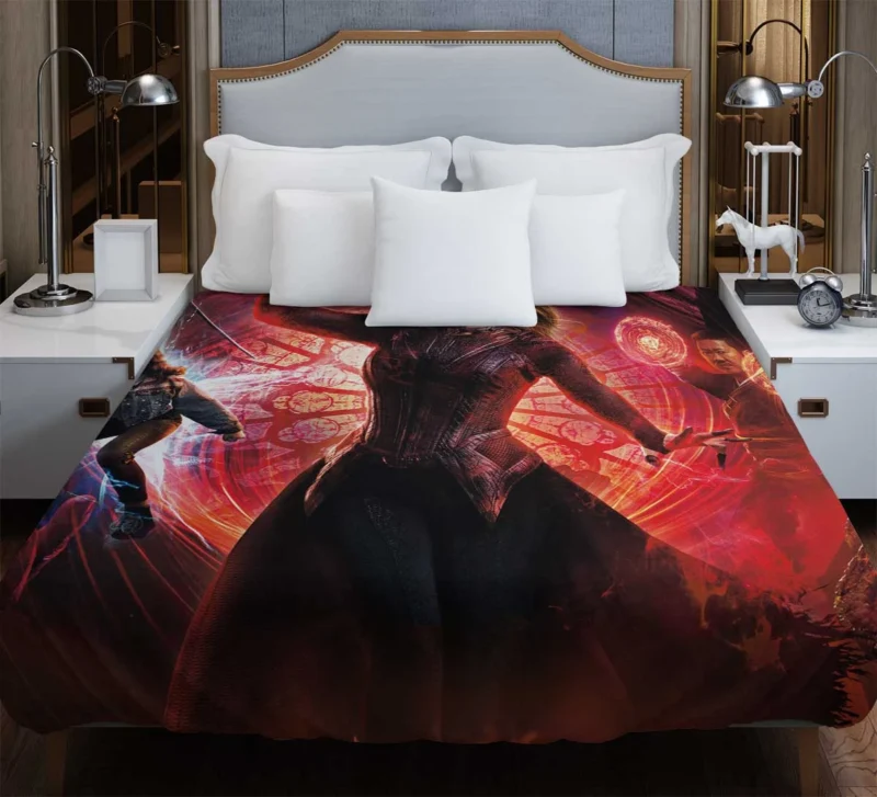 Unlocking Scarlet Witch Role in Multiverse of Madness Duvet Cover