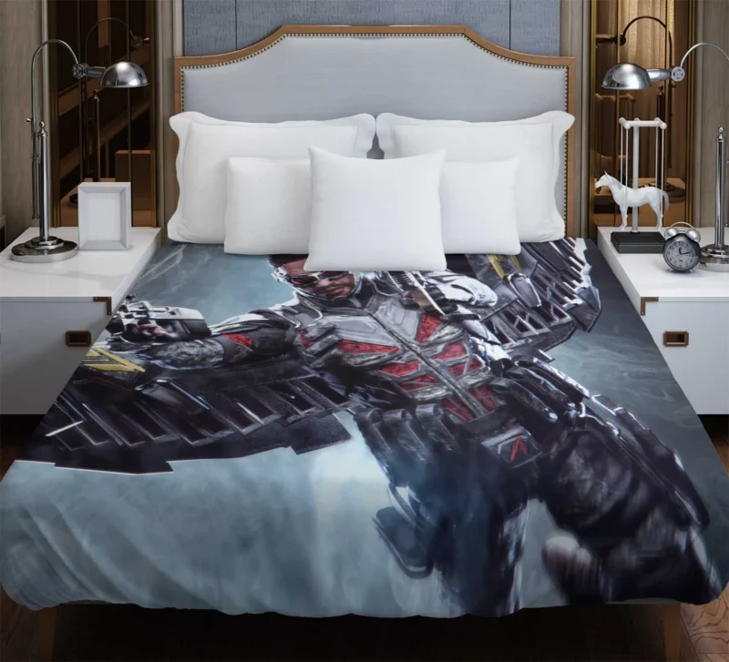 Unmasking the Secrets of Falcon in Comics Duvet Cover