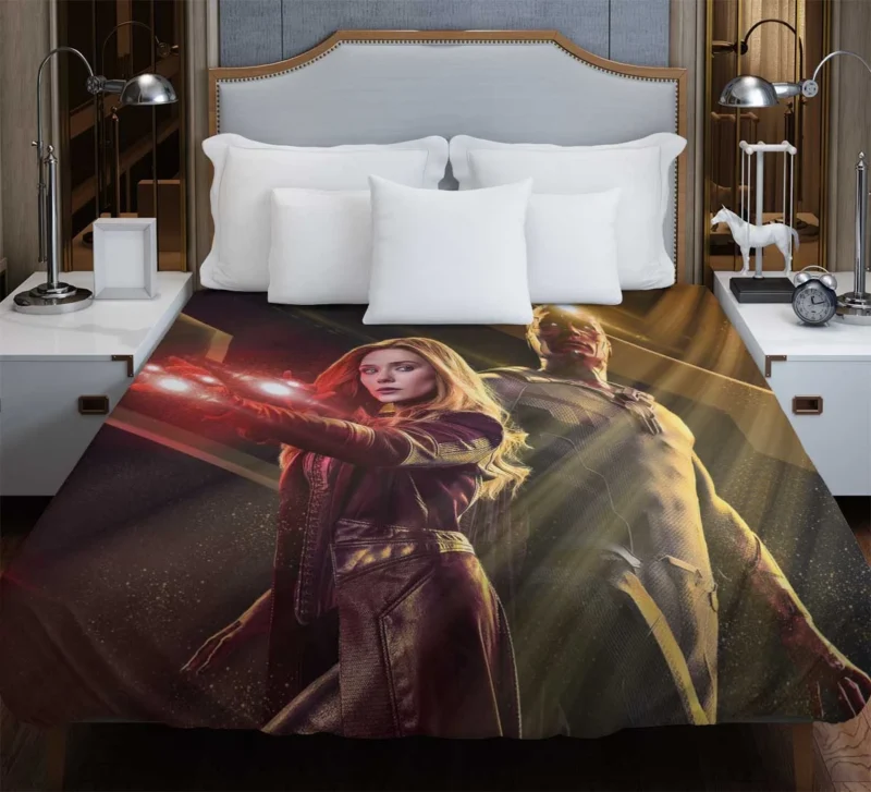 WandaVision: The Mysterious Scarlet Witch Unveiled Duvet Cover