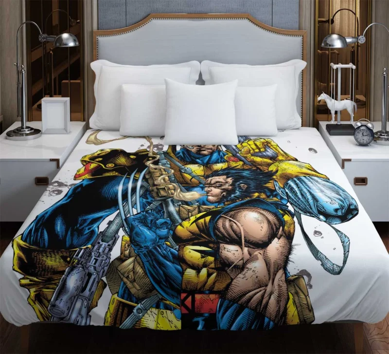 Wolverine/Cable: Guts And Glory Duvet Cover