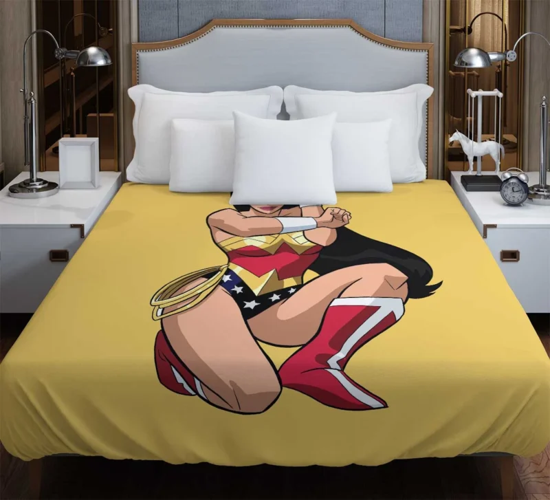 Wonder Woman Comics: A Symbol of Justice Duvet Cover