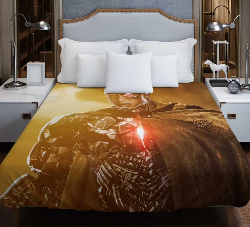 Zack Snyder Justice League: Cyborg Heroic Tale Duvet Cover