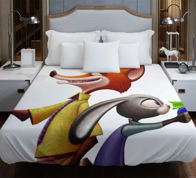 Zootopia: Join Judy Hopps and Nick Wilde Duvet Cover